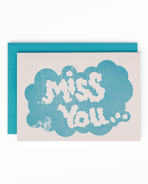 "Miss You" Mayday Press greeting card