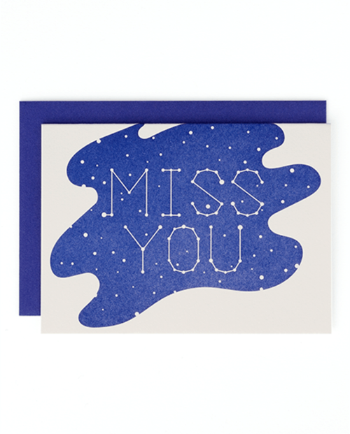 "Miss you" Mayday Press greeting card