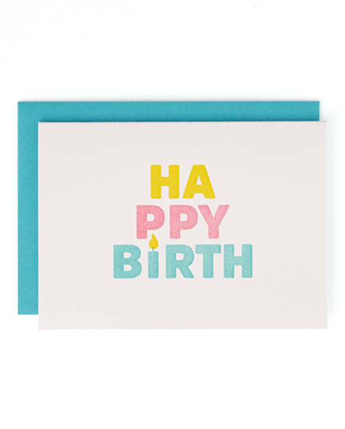 "Happy birth" Mayday Press greeting card