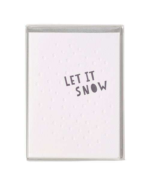 Let it Snow greeting card by Mayday Press