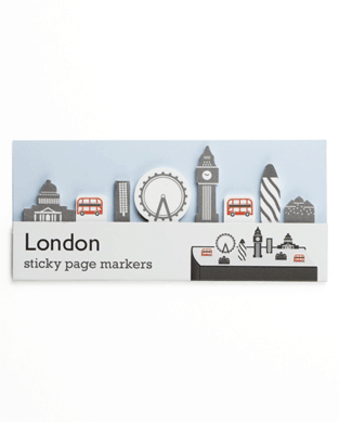London sticky page markers