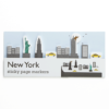 New York sticky page markers